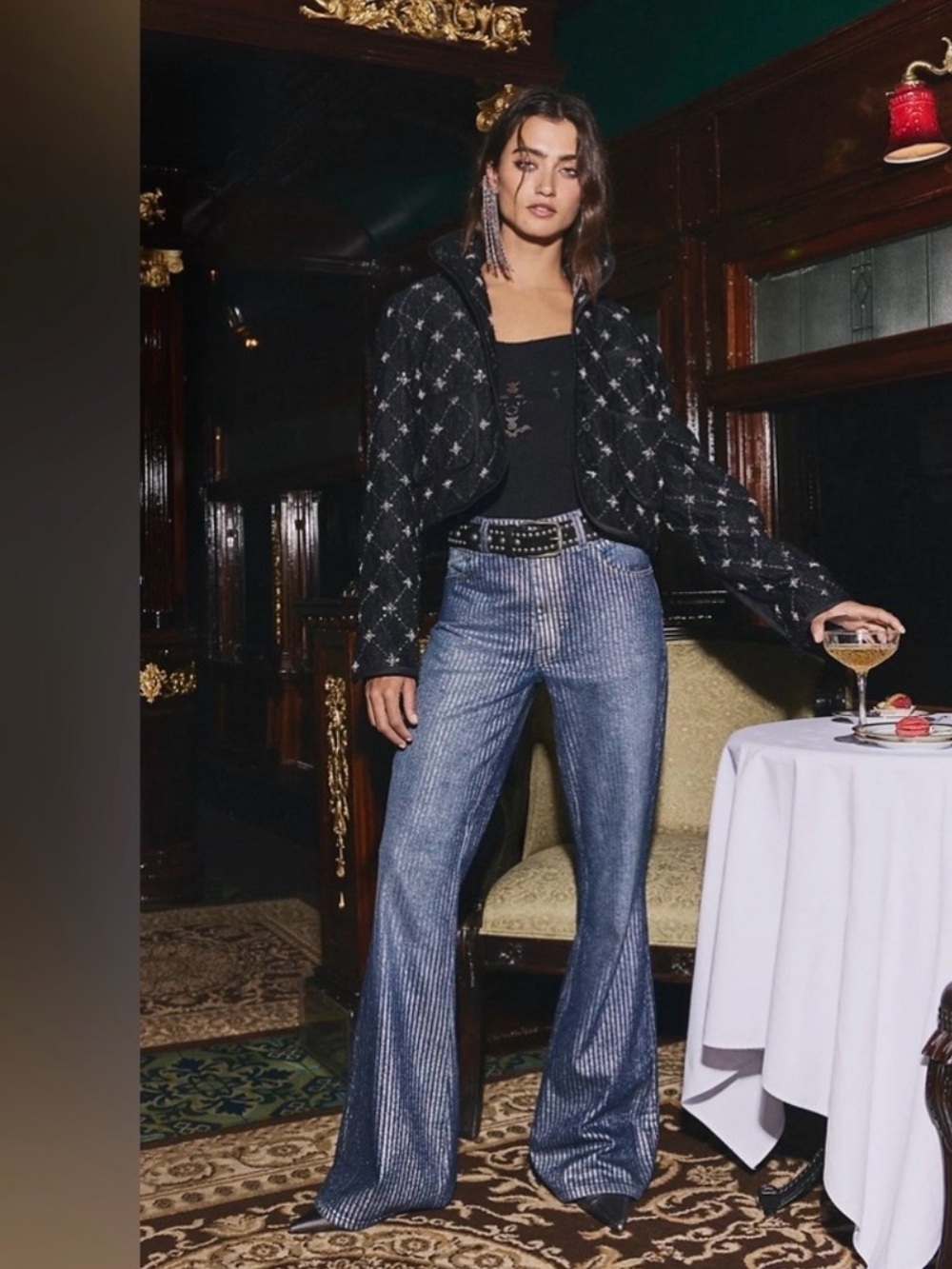 Free People NWT West Coast Metallic Jeans